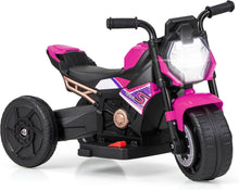 Load image into Gallery viewer, Kids Electric Motorbike, 6V Toddler Ride on Motorcycle with 2/3-Wheel Modes
