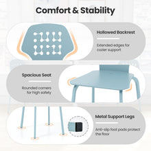 Load image into Gallery viewer, Metal Dining Chair Set of 4 with Hollowed Backrest and Metal Legs
