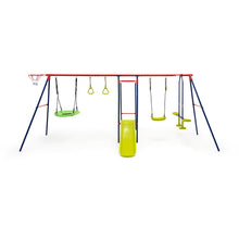 Load image into Gallery viewer, 7-in-1 Kids Swing Set with 2 Swings for Kids Aged 3-10 Years Old
