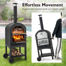Load image into Gallery viewer, Portable Pizza Oven with Built-in Thermometer and Ash Collection Drawer
