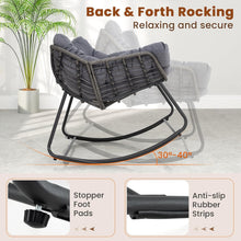 Load image into Gallery viewer, Outdoor Rocking Chair with Thick and Removable Cushion
