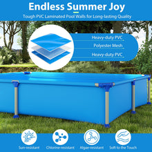 Load image into Gallery viewer, Above Ground Swimming Pool Outdoor Rectangular Pool for Kids above 3 with Metal Frame
