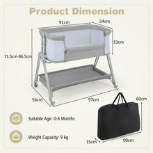 Load image into Gallery viewer, Baby Bedside Crib with Mattress for Birth to 9kg
