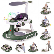 Load image into Gallery viewer, 6-in-1 Baby Walker Toddler Push Car with Canopy and Wheels
