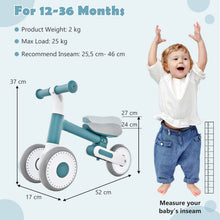 Load image into Gallery viewer, Baby Balance Bike Toddler Walker Training Bicycle with Adjustable Seat
