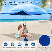 Load image into Gallery viewer, Beach Canopy Shields 300 x 300 cm Beach Tent Sun Shelter Fit 6-8 People
