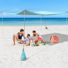 Load image into Gallery viewer, Beach Canopy Shields 300 x 300 cm Beach Tent Sun Shelter Fit 6-8 People
