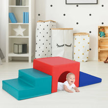 Load image into Gallery viewer, Climb and Crawl Foam Block Play Set for Infant Baby and Toddlers
