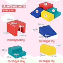 Load image into Gallery viewer, Climb and Crawl Foam Block Play Set for Infant Baby and Toddlers
