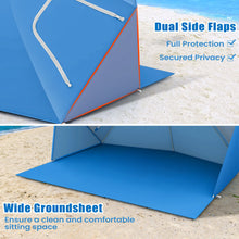 Load image into Gallery viewer, 2-In-1 Convertible Beach Tent with Roll-Up Windows for 2-4 People
