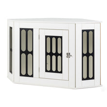 Load image into Gallery viewer, Corner Dog Crate Furniture, Indoor Wooden Dogs Kennel
