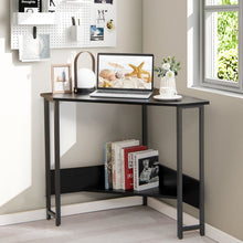 Load image into Gallery viewer, Corner Desk 90-degree Triangle Computer Desk with Power Outlet
