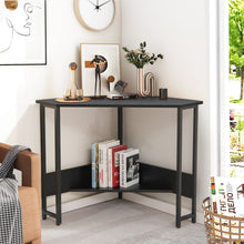 Load image into Gallery viewer, Corner Desk 90-degree Triangle Computer Desk with Power Outlet
