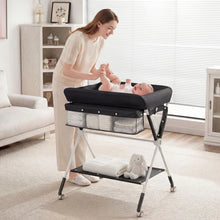 Load image into Gallery viewer, Diaper Changing Station with 3 Position Adjustable Level and 4 Universal Wheels
