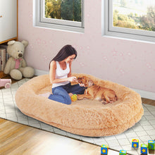Load image into Gallery viewer, Human Dog Bed with Soft Blanket and Present Plump Pillow
