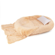 Load image into Gallery viewer, Human Dog Bed with Soft Blanket and Present Plump Pillow
