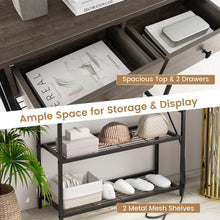 Load image into Gallery viewer, Entryway Narrow Console Table with Charging Station
