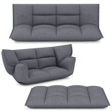 Load image into Gallery viewer, Floor Sofa Chair with 5-Postion Adjustable Backrest and Armrests
