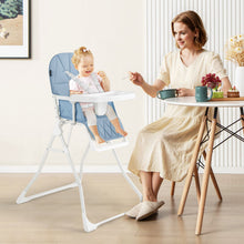 Load image into Gallery viewer, Foldable Baby High Chair with Removable Adjustable Tray
