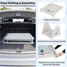 Load image into Gallery viewer, Folding Plastic Dog House with Lockable Flap Door Waterproof Pet Shelter
