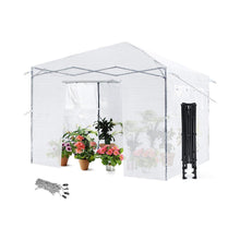 Load image into Gallery viewer, Height Adjustable Portable Grow House with PE Cover and Roll-up Doors
