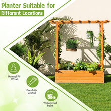 Load image into Gallery viewer, Raised Garden Bed with Arch Trellis
