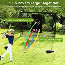 Load image into Gallery viewer, Golf Practice Hitting Net Golf Cage with Dual Side Barriers
