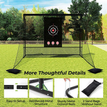 Load image into Gallery viewer, Golf Practice Hitting Net Golf Cage with Dual Side Barriers
