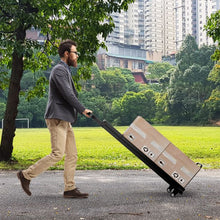 Load image into Gallery viewer, 2-In-1 Hand Truck and Ladder Foldable 3-Step Ladder with Non-slip Wide Pedals
