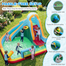 Load image into Gallery viewer, Inflatable Water Slide with 680W Blower for Kids Aged 3-12
