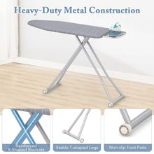 Load image into Gallery viewer, Ironing Board with Iron Rest and Removable Silver-coated Cover
