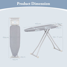 Load image into Gallery viewer, Ironing Board with Iron Rest and Removable Silver-coated Cover
