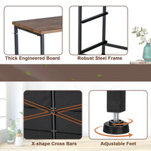 Load image into Gallery viewer, 2-Tier Dresser with 6 Removable Fabric Drawers and Wooden Top
