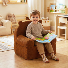 Load image into Gallery viewer, Kids Bear Sofa with Soft Fleece Fabric Cover
