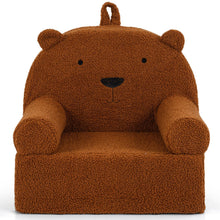 Load image into Gallery viewer, Kids Bear Sofa with Soft Fleece Fabric Cover
