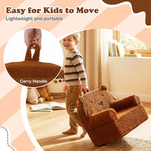 Load image into Gallery viewer, Kids Bear Sofa with Soft Fleece Fabric Cover
