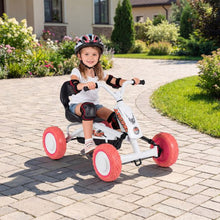 Load image into Gallery viewer, Kids Pedal Go Kart 4 Wheel with 2-Position Seat &amp; Wear-Resistant Wheels
