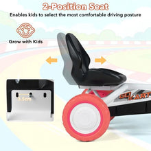 Load image into Gallery viewer, Kids Pedal Go Kart 4 Wheel with 2-Position Seat &amp; Wear-Resistant Wheels

