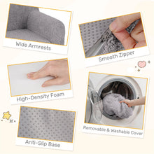 Load image into Gallery viewer, Kids Reading Sofa with Soft Fleece Fabric Cover
