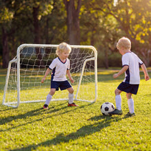 Load image into Gallery viewer, Kids Soccer Goal for Backyard Mini Metal Football Goal Post System with Net
