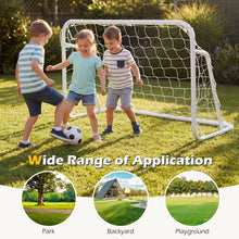 Load image into Gallery viewer, Kids Soccer Goal for Backyard Mini Metal Football Goal Post System with Net
