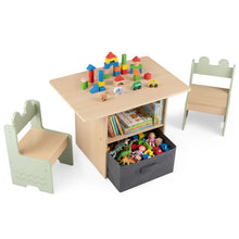 Load image into Gallery viewer, Kids Table and Chairs, Wooden Toddler Activity Desk Set

