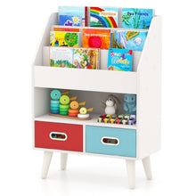 Load image into Gallery viewer, Kids Bookshelf Wooden Book Display Rack with 3-Tier Bookshelves
