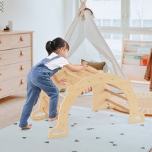 Load image into Gallery viewer, Kids Climbing Arch Sensory Table with Removable Collapsible Storage Bin and Rocker Board
