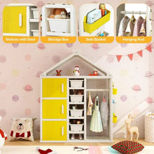 Load image into Gallery viewer, Kids Costume Storage Closet with Storage Bin
