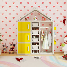 Load image into Gallery viewer, Kids Costume Storage Closet with Storage Bin
