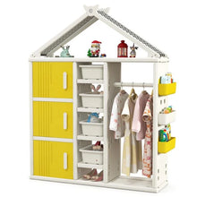 Load image into Gallery viewer, Kids Costume Storage Closet with Storage Bin
