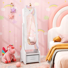 Load image into Gallery viewer, Kids Jewelry Armoire Cabinet Full Length Mirror with Tilt Angles
