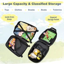 Load image into Gallery viewer, 2 Pieces Kids Luggage Set with Wheels and Height Adjustable Handle
