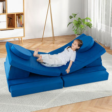 Load image into Gallery viewer, 8-Piece Kids Play Couch Sofa with Portable Handle
